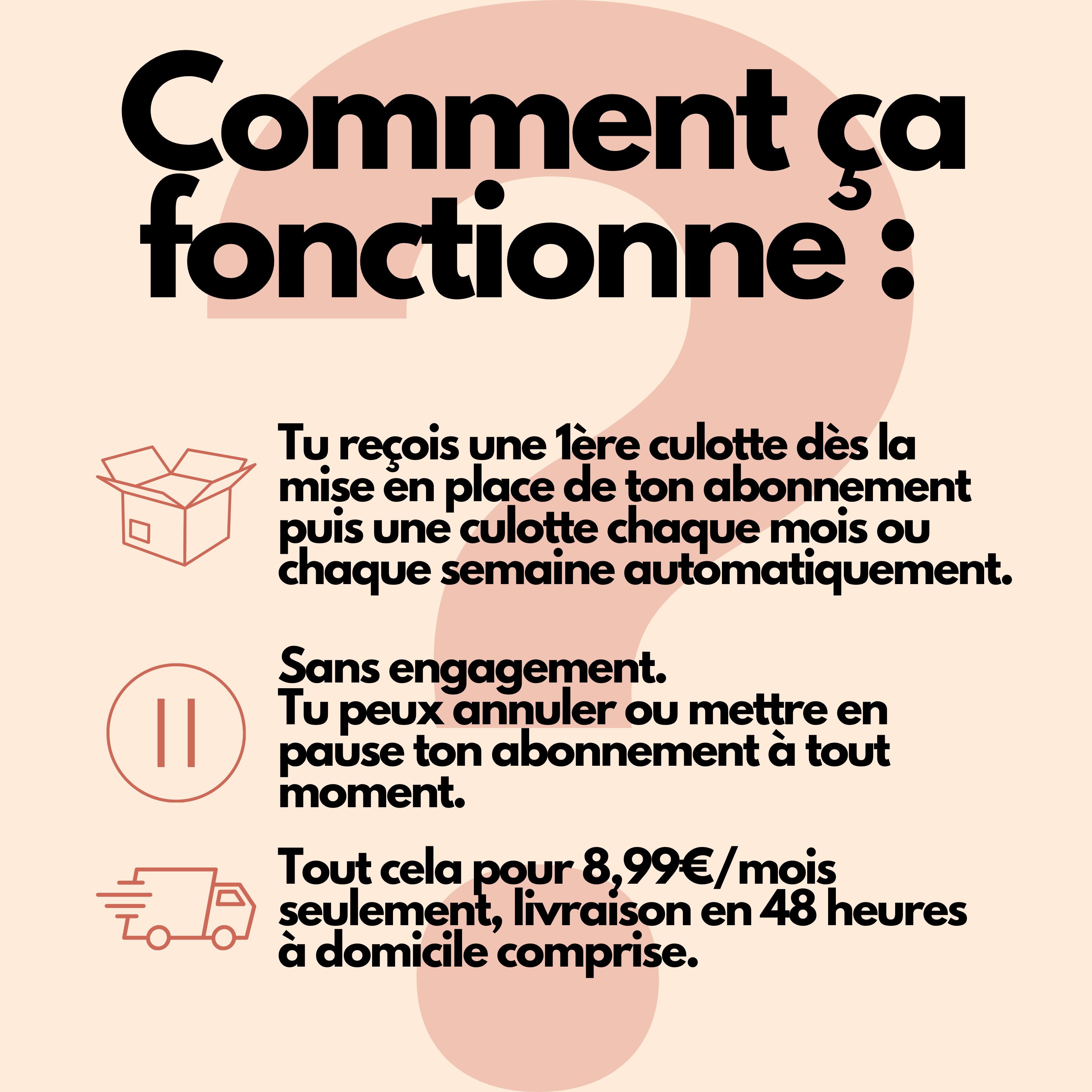 Abonnement Mens(tr)uel - Reçois une nouvelle culotte chaque mois ou chaque semaine - Image 2