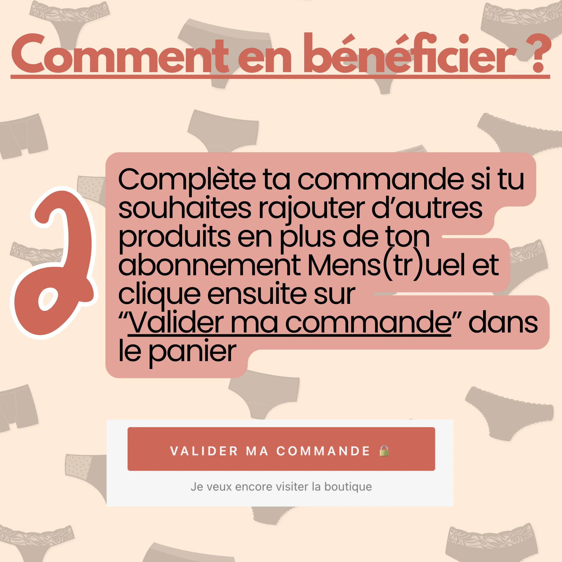 Abonnement Mens(tr)uel - Reçois une nouvelle culotte chaque mois ou chaque semaine - Image 4